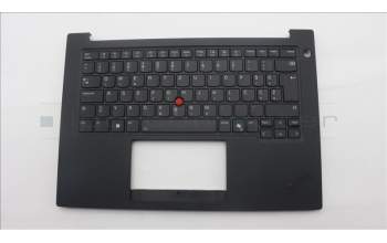 Lenovo 5M11T55191 C-Cover with keyboard, Slovenian, Black, Backlight, Smart Card Reader, UK