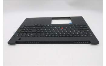 Lenovo 5M11T55257 C-Cover with keyboard, Danish, Black, Backlight, Number Pad, UK