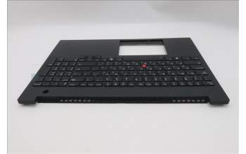 Lenovo 5M11T55281 C-Cover with keyboard, Hebrew, Black, Backlight, Number Pad, US