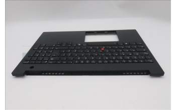Lenovo 5M11T55290 C-Cover with keyboard, Italian, Black, Backlight, Number Pad, UK