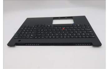 Lenovo 5M11T55323 C-Cover with keyboard, Switzerland, Black, Backlight, Number Pad, UK
