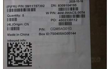 Lenovo 5M11T57392 C-Cover with keyboard, Italian, No NFC, UK