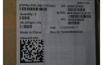 Lenovo 5M11T57423 C-Cover with keyboard, UK English, No NFC, UK