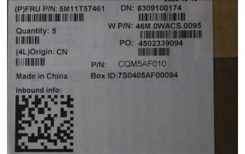 Lenovo 5M11T57461 C-Cover with keyboard, Nordic, No NFC, UK