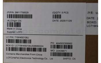 Lenovo 5M11T58529 C-Cover with keyboard, Slovenian, Black, WWAN, Number Pad, UK