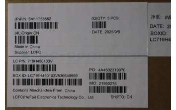 Lenovo 5M11T58552 C-Cover with keyboard, UK English, Black, WWAN, Number Pad, UK