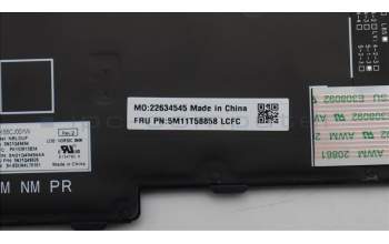 Lenovo 5M11T58858 MECH_ASM BKLT KB NP BK NORDIC PMX