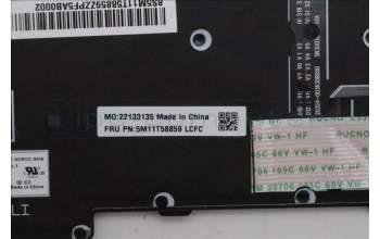 Lenovo 5M11T58859 MECH_ASM BKLT KB NP BK NORDIC LTN