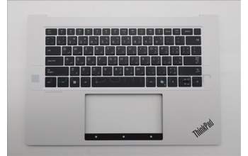 Lenovo 5M11T58904 C-Cover with keyboard, Arabic, White, FingerPrint, US