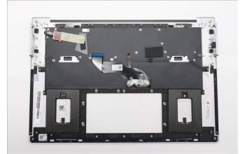 Lenovo 5M11T58904 C-Cover with keyboard, Arabic, White, FingerPrint, US