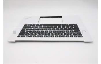 Lenovo 5M11T58914 C-Cover with keyboard, Czech Slovakian, White, FingerPrint, UK