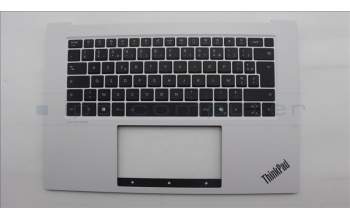 Lenovo 5M11T58917 C-Cover with keyboard, French, White, FingerPrint, US