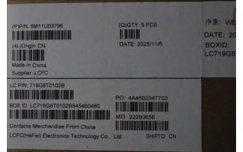 Lenovo 5M11U03796 C-Cover with keyboard, Czech Slovakian, Black/White, FingerPrint, WLAN, UK