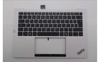 Lenovo 5M11U03816 C-Cover with keyboard, Slovenian, Black/White, FingerPrint, WLAN, UK