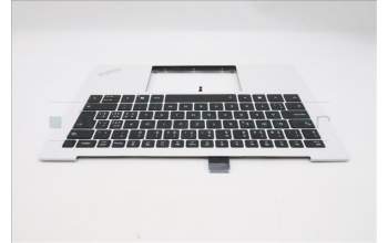 Lenovo 5M11U03819 C-Cover with keyboard, Switzerland, Black/White, FingerPrint, WLAN