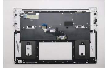 Lenovo 5M11U08053 C-Cover with keyboard, German, White, FingerPrint, UK