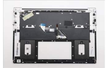 Lenovo 5M11U08063 C-Cover with keyboard, Italian, White, FingerPrint, UK