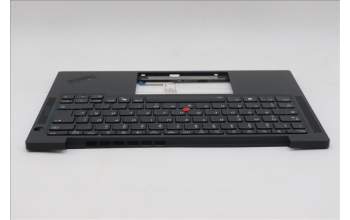 Lenovo 5M11U12147 C-Cover with keyboard, German, Black, Backlight, NFC, UK