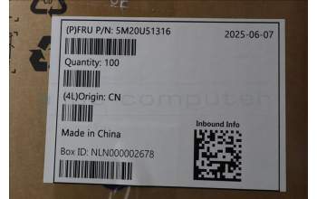 Lenovo 5M20U51316 FXN,IC 08AKP10 RIO shield