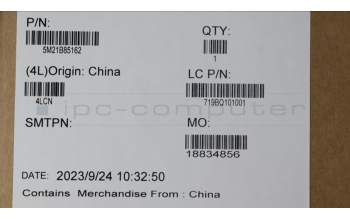 Lenovo 5M21B85162 MECHANICAL FRU W/MIC Bezel Sheet+Tape