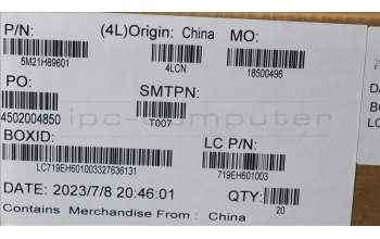 Lenovo 5M21H89601 FRU KX3B0_SHUTTER_SUB_ASSY