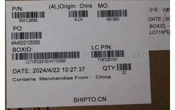 Lenovo 5M21L98586 FRU LT4E0_DUMMY_SCR_GR