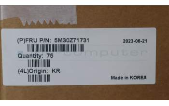 Lenovo 5M30Z71731 MEMORY ECC SODIMM,32GB,DDR5,4800,Samsung