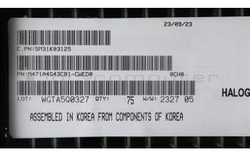 Lenovo 5M31K03125 MEMORY SODIMM,32GB,DDR4,3200,Samsung