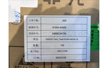 Lenovo 5M88C24756 TB352XU Card_Tray&*81804-00029 CS