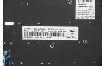 Lenovo 5N20V43011 NB_KYB CMSK-CS20,BK-NBL,CHY,FRA