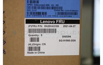 Lenovo 5N20V43159 NB_KYB CMSK-CS20,BK-NBL,LTN,HUN