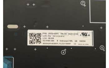 Lenovo 5N20V43169 NB_KYB CMSK-CS20,BK-NBL,LTN,UKE