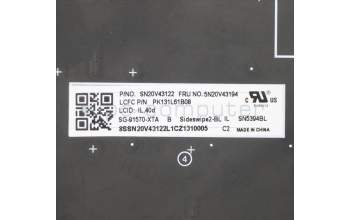 Lenovo 5N20V43194 NB_KYB CMSK-CS20,BK-BL,LTN,HBW