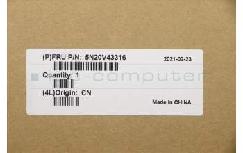 Lenovo 5N20V43316 NB_KYB CMSK-CS20,BK-NBL,PMX,UKE