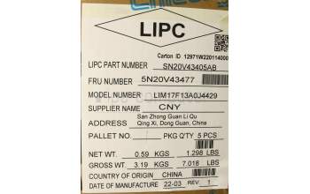 Lenovo 5N20V43477 NB_KYB CMSK-CS20,SV-BL,CHY,ARA