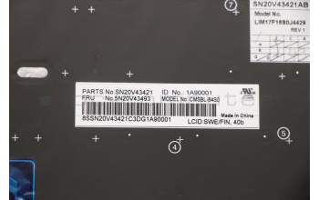 Lenovo 5N20V43493 NB_KYB CMSK-CS20,SV-BL,CHY,SWE/FIN