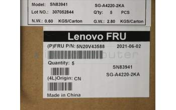 Lenovo 5N20V43588 NB_KYB CMSK-CS20,SV-NBL,LTN,DEN