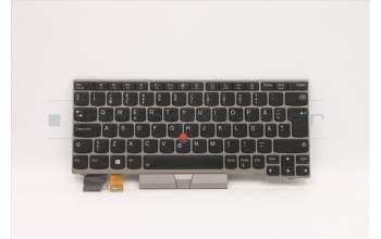 Lenovo 5N20V43637 Interne Tastatur, Schwedisch/Finnisch, Silber, Hintergrundbeleuchtung