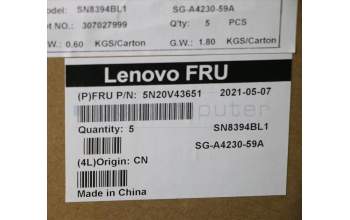 Lenovo 5N20V43651 Keyboard Internal, Czech/Slovak, Silver, Backlight, UK