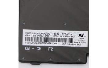 Lenovo 5N20V43749 NB_KYB CMFL-CS20,BK-NBL,CHY,EURO ENG