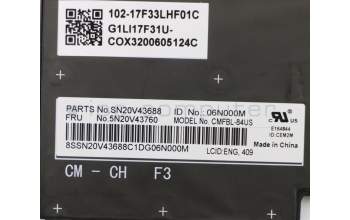 Lenovo 5N20V43760 NB_KYB CMFL-CS20,BK-BL,CHY,ENG