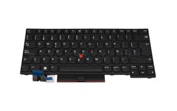 5N20V43877 original Lenovo keyboard SP (spanish) black/black with mouse-stick