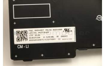 Lenovo 5N20V43889 Keyboard Internal, Swedish/Finnish, Black, Non-Backlight, UK