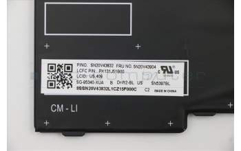 Lenovo 5N20V43904 NB_KYB CMFL-CS20,BK-BL,LTN,ENG