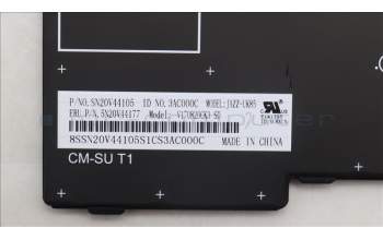 Lenovo 5N20V44177 Keyboard Internal, Swedish/Finnish, Black, Non-Backlight, UK