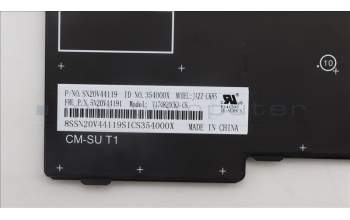 Lenovo 5N20V44191 Keyboard Internal, Czech/Slovak, Non-Backlight, Black, UK