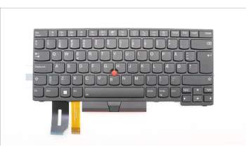 Lenovo 5N20V44200 Keyboard Internal, Danish, Black, Backlight, UK