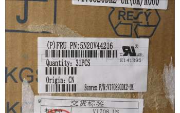 Lenovo 5N20V44216 NB_KYB CMFL-CS20,BK-BL,SRX,UKE