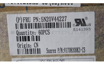 Lenovo 5N20V44227 Keyboard Internal, Czech/Slovak, Black, Backlight, UK