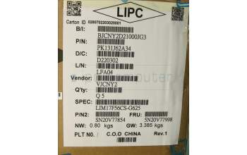 Lenovo 5N20V77998 NB_KYB CMNM-CS20,BK-NBL,CHY,CZE/SLK